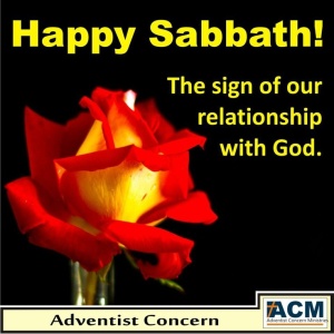 HAPPY SABBATH A SIGN